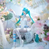 艾西Aiwest《初音 粉蝶花》主题写真：42张全套美图