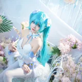 艾西Aiwest《初音 粉蝶花》主题写真：42张全套美图