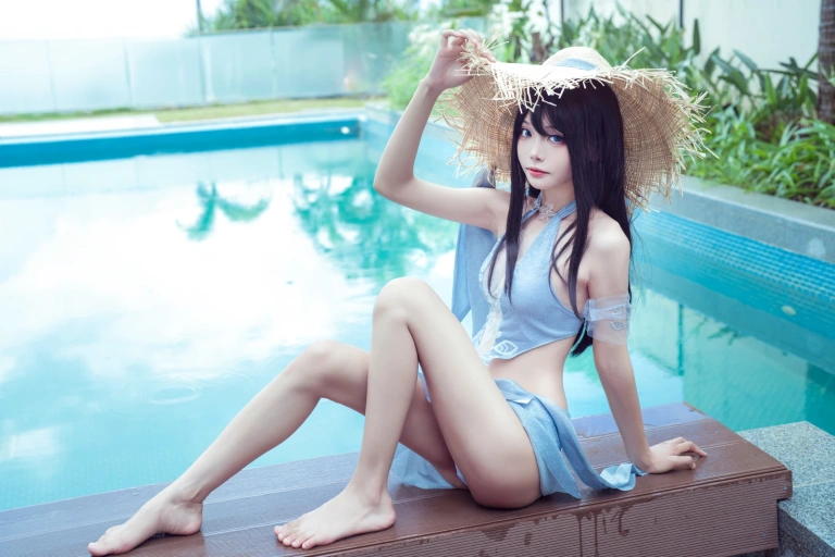 艾西Aiwest《永劫无间 顾清寒》主题写真：18张全套美图