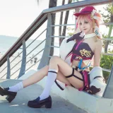 艾西Aiwest《原神烟绯 花鸟与情》主题写真：29张全套美图
