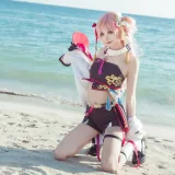 艾西Aiwest《原神烟绯 花鸟与情》主题写真：29张全套美图
