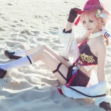 艾西Aiwest《原神烟绯 花鸟与情》主题写真：29张全套美图