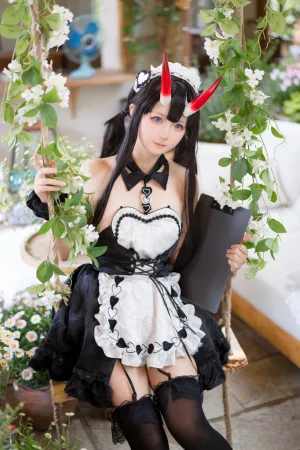 艾西Aiwest《碧蓝航线 能代》主题写真：18张全套美图