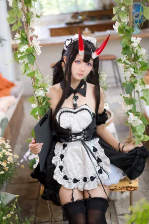艾西Aiwest《碧蓝航线 能代》主题写真：18张全套美图
