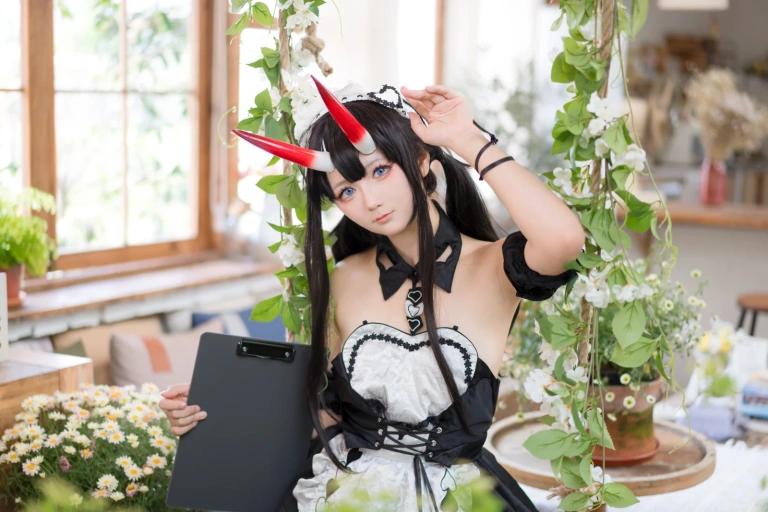 艾西Aiwest《碧蓝航线 能代》主题写真：18张全套美图
