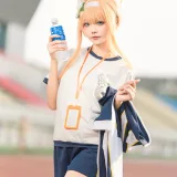 艾西Aiwest《碧蓝档案 伊落玛丽 体操服》主题写真：44张全套美图