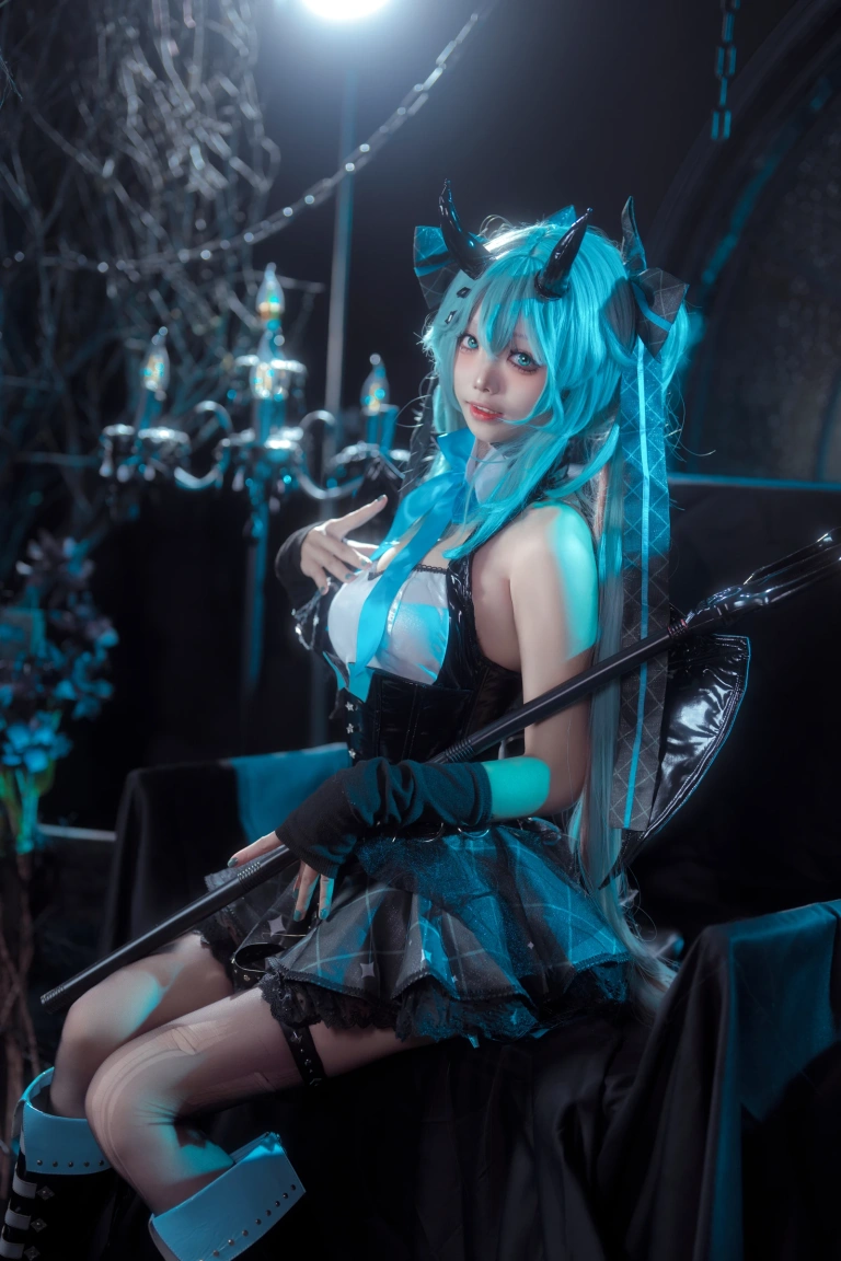 艾西Aiwest《初音小恶魔》主题写真：26张全套美图