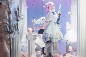 艾西Aiwest《圣园未花》主题写真：40张全套美图