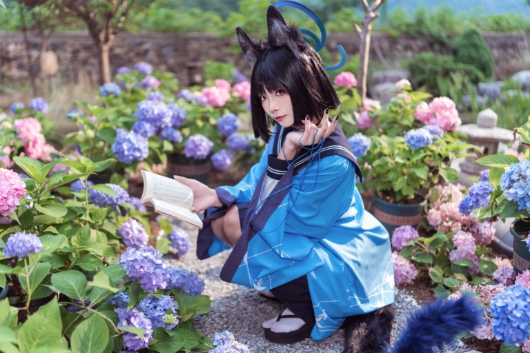 艾西Aiwest《桐生桔梗》主题写真：48张全套美图