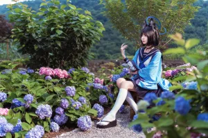 艾西Aiwest《桐生桔梗》主题写真：48张全套美图