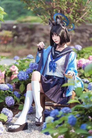 艾西Aiwest《桐生桔梗》主题写真：48张全套美图