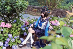 艾西Aiwest《桐生桔梗》主题写真：48张全套美图