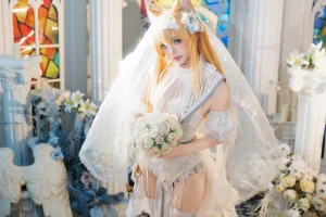 艾西Aiwest《蔚蓝档案 伊落玛丽 花嫁》主题写真：31张全套美图
