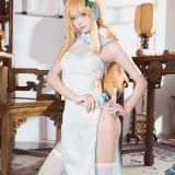 艾西Aiwest《蔚蓝档案 伊落玛丽 旗袍》主题写真：30张全套美图