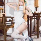 艾西Aiwest《蔚蓝档案 伊落玛丽 旗袍》主题写真：30张全套美图