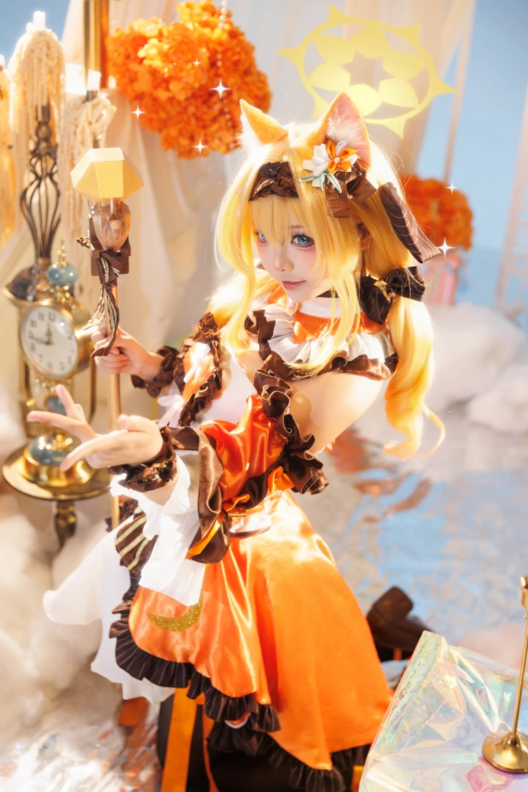 艾西Aiwest《蔚蓝档案 伊落玛丽 魔法少女》主题写真：38张全套美图