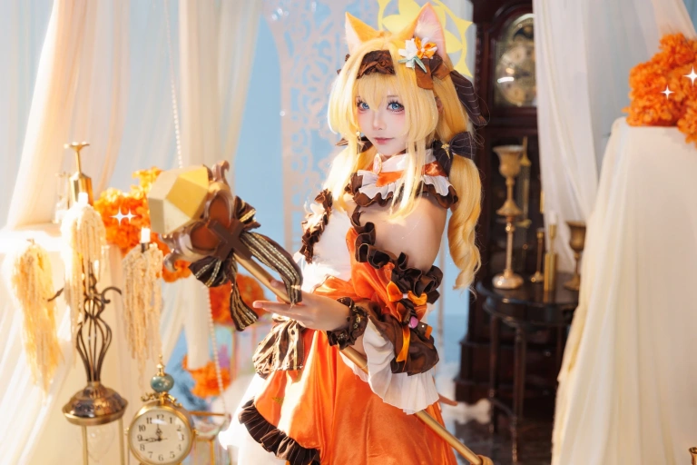 艾西Aiwest《蔚蓝档案 伊落玛丽 魔法少女》主题写真：38张全套美图