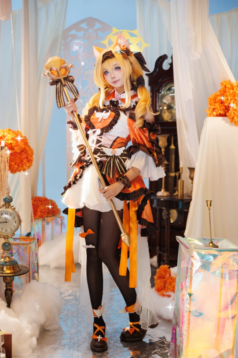 艾西Aiwest《蔚蓝档案 伊落玛丽 魔法少女》主题写真：38张全套美图
