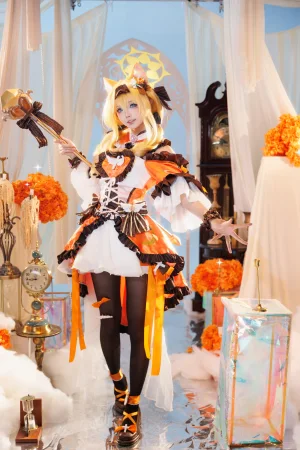 艾西Aiwest《蔚蓝档案 伊落玛丽 魔法少女》主题写真：38张全套美图