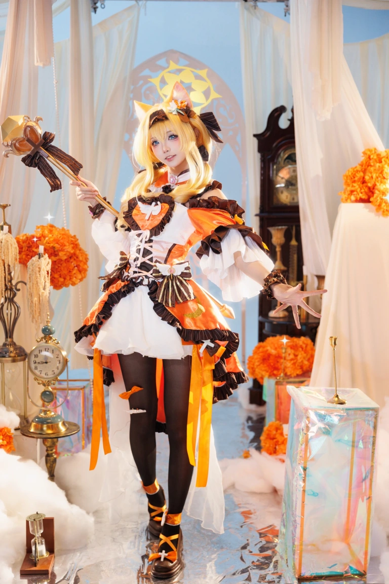 艾西Aiwest《蔚蓝档案 伊落玛丽 魔法少女》主题写真：38张全套美图