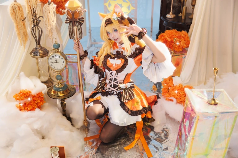 艾西Aiwest《蔚蓝档案 伊落玛丽 魔法少女》主题写真：38张全套美图