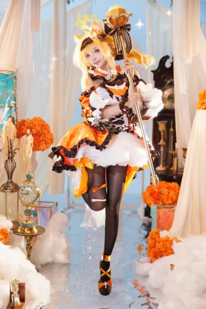 艾西Aiwest《蔚蓝档案 伊落玛丽 魔法少女》主题写真：38张全套美图