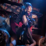 安食Ajiki《原神 雷电将军魅魔》主题写真：35张全套美图