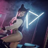水淼Aqua《爱宕犬 机车》主题写真：17张全套美图