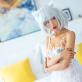 水淼Aqua《黑猫&白猫 2套》主题写真：98张全套美图，含11个视频