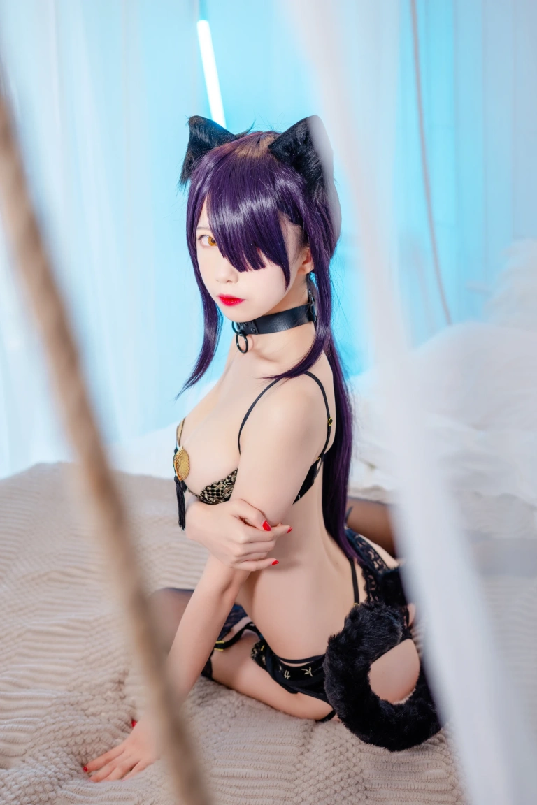 水淼Aqua《黑猫&白猫 2套》主题写真：98张全套美图，含11个视频