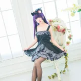 水淼Aqua《黑猫 冷门小礼服》主题写真：9张全套美图