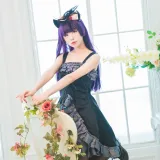 水淼Aqua《黑猫 冷门小礼服》主题写真：9张全套美图