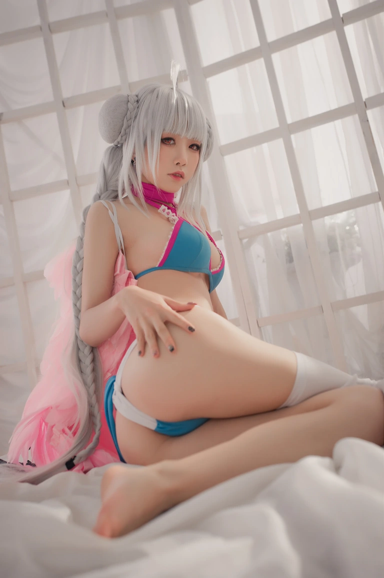 水淼Aqua《碧蓝航线 可畏 水着》主题写真：30张全套美图