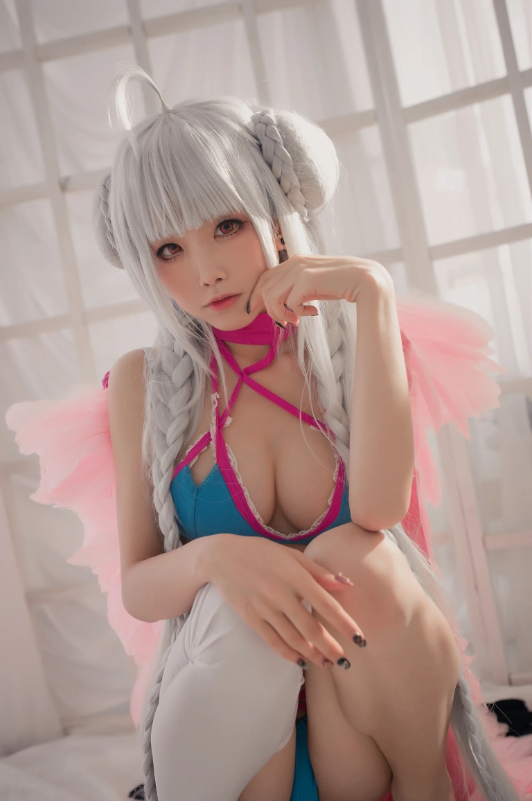 水淼Aqua《碧蓝航线 可畏 水着》主题写真：30张全套美图