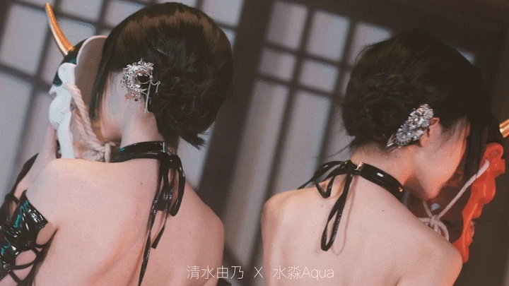 水淼Aqua《忍者双人（清水&水淼）》主题写真：40张全套美图，含1个视频
