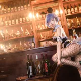 水淼Aqua《蕾姆 兔女郎》主题写真：16张全套美图