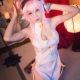 水淼Aqua《索尼子 旗袍 内景》主题写真：8张全套美图