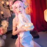 水淼Aqua《索尼子 旗袍 内景》主题写真：8张全套美图