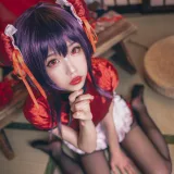 水淼Aqua《霞之丘诗羽 旗袍》主题写真：29张全套美图