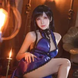 水淼Aqua《蒂法旗袍和礼服》主题写真：40张全套美图