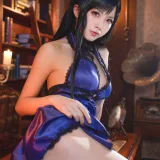水淼Aqua《蒂法旗袍和礼服》主题写真：40张全套美图