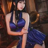 水淼Aqua《蒂法旗袍和礼服》主题写真：40张全套美图