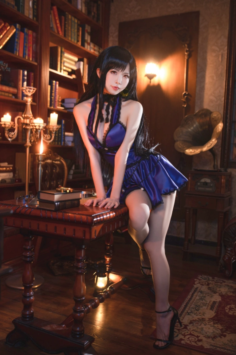水淼Aqua《蒂法旗袍和礼服》主题写真：40张全套美图