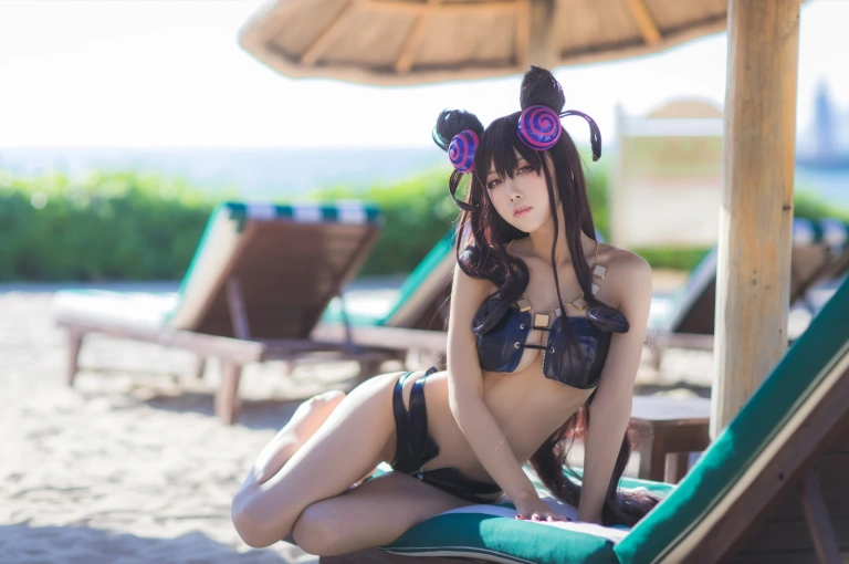 水淼Aqua《紫式部水着Ver》主题写真：41张全套美图