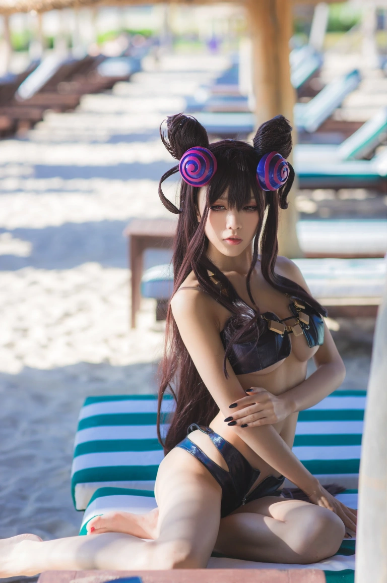 水淼Aqua《紫式部水着Ver》主题写真：41张全套美图