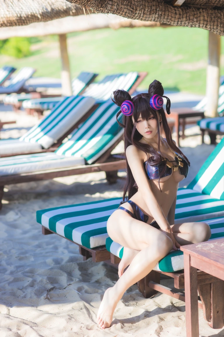 水淼Aqua《紫式部水着Ver》主题写真：41张全套美图
