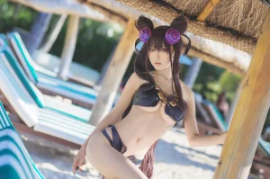水淼Aqua《紫式部水着Ver》主题写真：41张全套美图