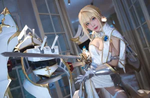 水淼Aqua《圣女贞德》主题写真：40张全套美图