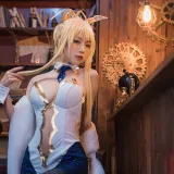水淼Aqua《白枪呆》主题写真：26张全套美图