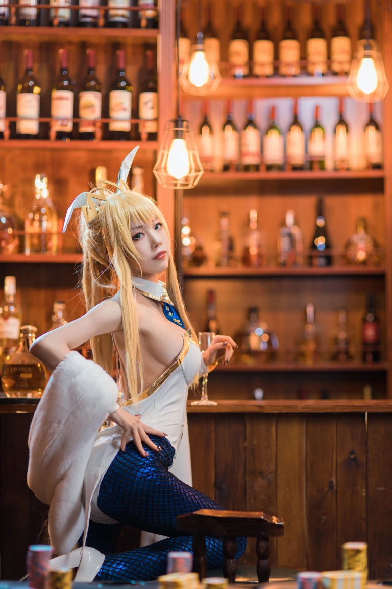 水淼Aqua《白枪呆》主题写真：26张全套美图